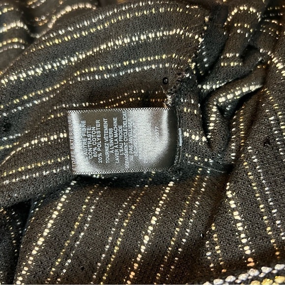 Sanctuary By Anthropologie Black Silver & Gold Dress w/ Side Zipper Accents Sz.S - Picture 5 of 12